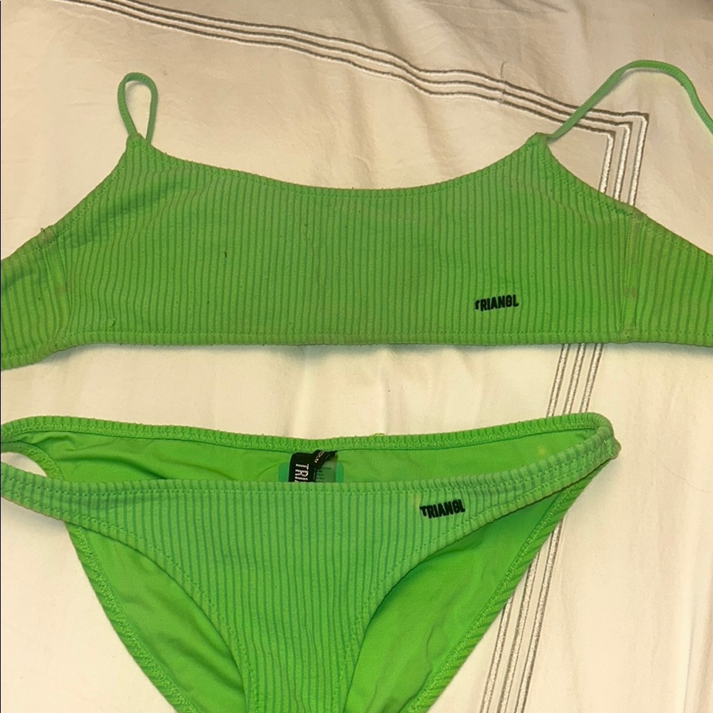Triangl Swimwear Lime Bikini Set